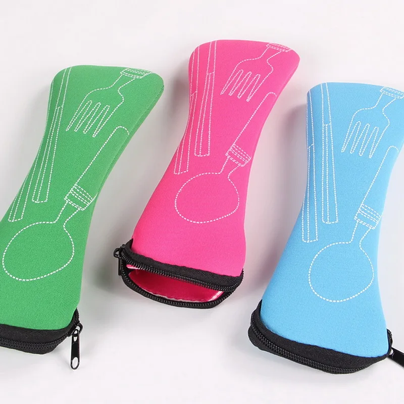 1 шт. моющаяся сумка для посуды с застежкой молнией дорожный набор столовых