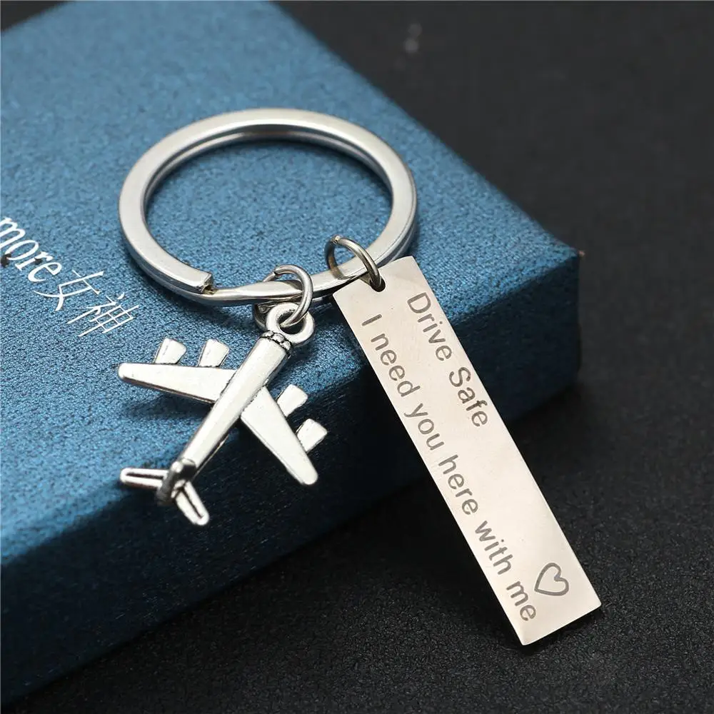 2019 безопасный для вождения брелок ключей Самолет пары женщин мужчин пилота
