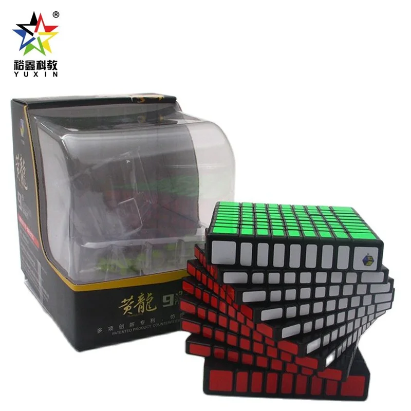 Фото Yuxin Huanglong 9x9x9 скоростной куб ZhiSheng 9 слоев волшебный пазл 9x9 волшебный куб игрушка образовательные детские игрушки игра №1