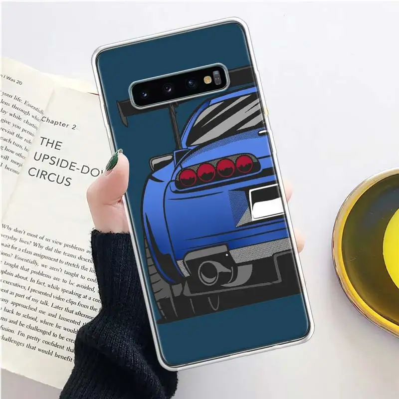 Japan JDM Sports Cars Comic Phone Case For Samsung Galaxy S21 S20 FE S22 S23 Ultra S10 Plus S9 + S8 S7 Edge S10E Lite Soft Cover