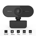 Мини-веб-камера HD 1080P для ПК, с микрофоном