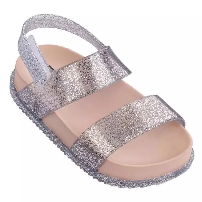 

Kids summer shoes girl sandals PVC crystal sandals for children jelly shoes flat platform sole size 22-29