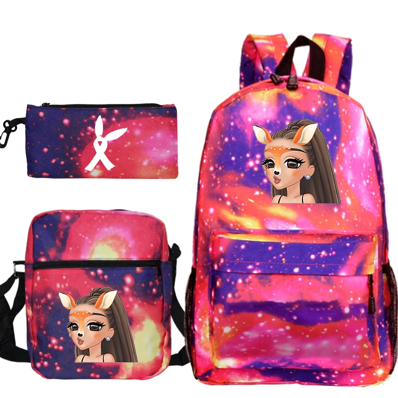 Новая сумка Mochila Ariana Grande, рюкзак с принтом, школьная сумка для мальчиков и девочек, дорожная сумка, рюкзак для ноутбука-подростка, пеналы для ручек