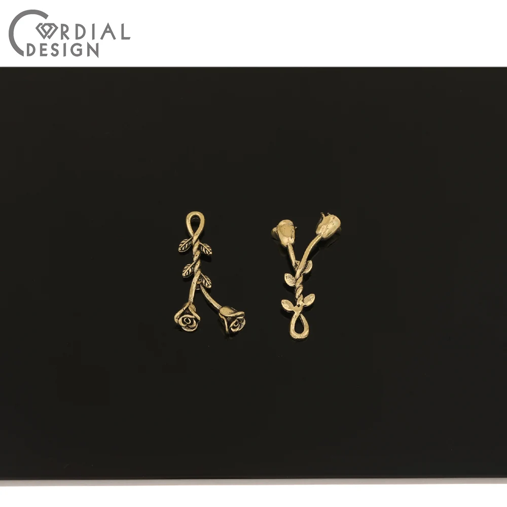 

Cordial Design 100Pcs 13*24MM Jewelry Accessories/DIY Making/Flower Shape/Earrings Findings & Components/Hand Made/Charms