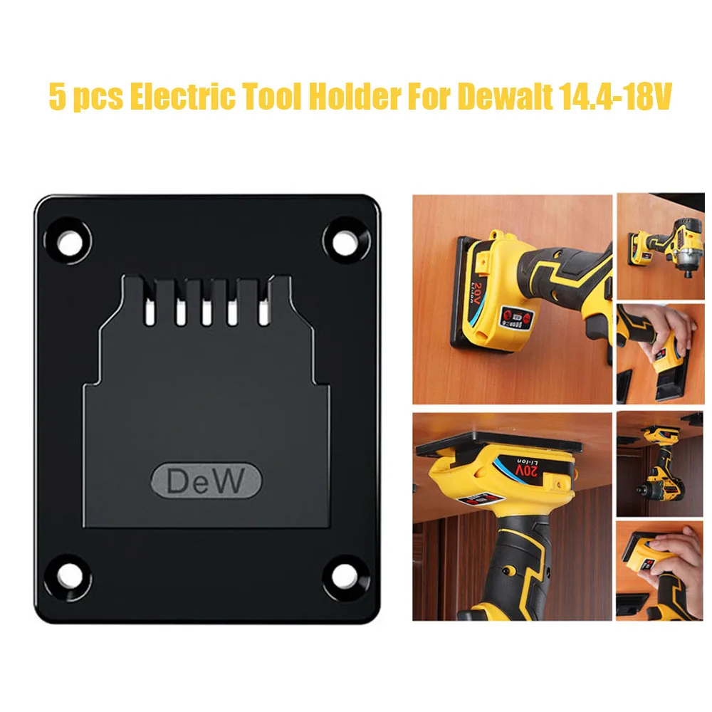 

Electric Tool Holder Wall Mount Brackets Hook Storage Rack Power Tool Organizer Fixing Device For Dewalt 14.4-18V Electric Drill