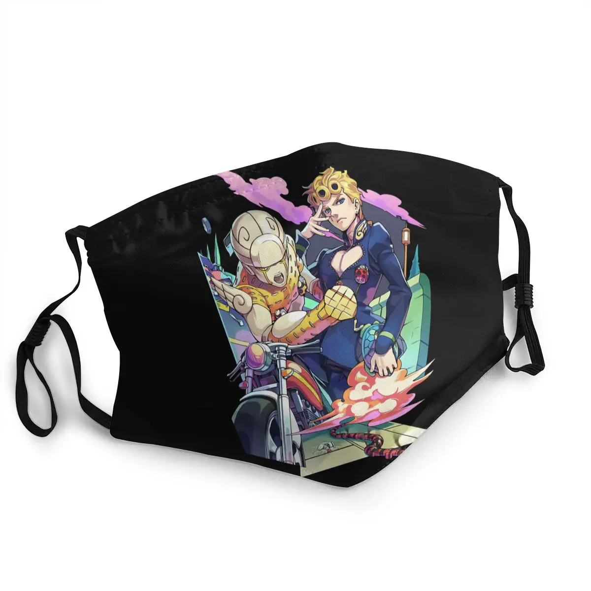 Джорно Джованна золотой опыт рот маска для лица jojo странные приключения|Мужские