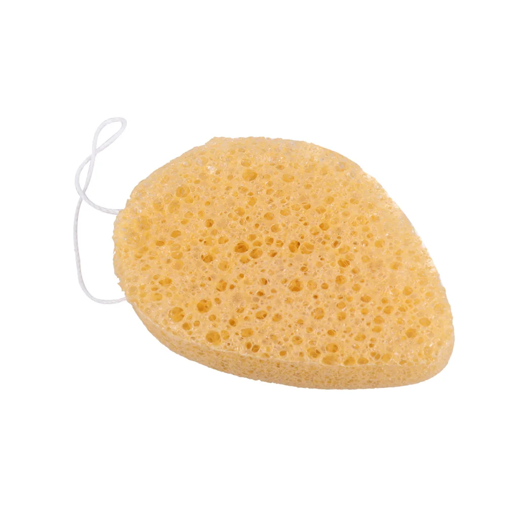 

8Pcs Konjac Face Puff Water Drop Shaped Puff Sponge Face Washing Puff (Yellow)