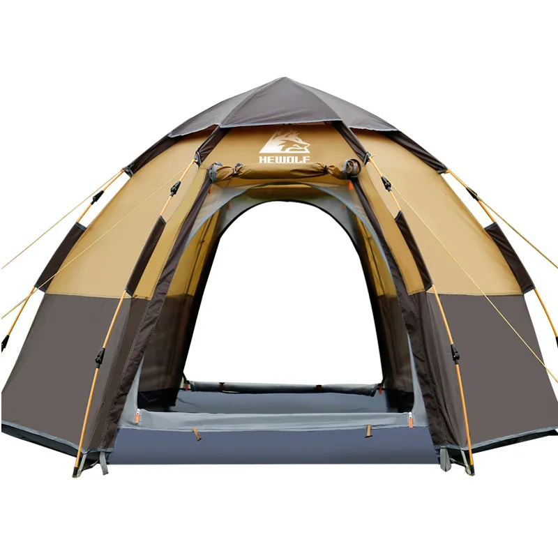 

4 Person Tent Outdoor Camping Tent Full-automatic Rainproof Outdoor Family Leisure Tent Camping Accessories