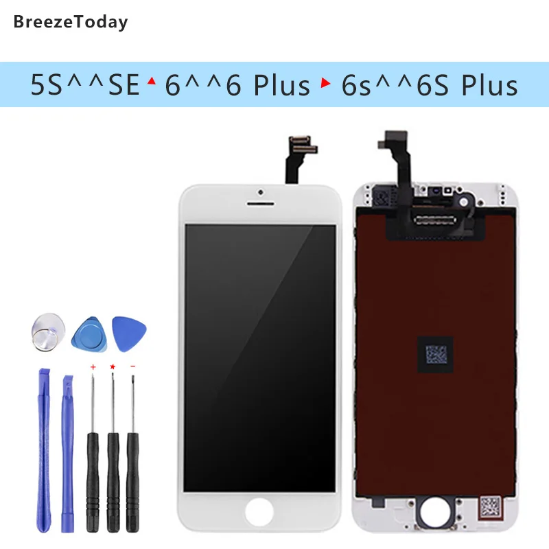 Мобильный телефон ЖК экран дисплей для iPhone 6 5S плюс s Plus SE дисплей|Экраны мобильных
