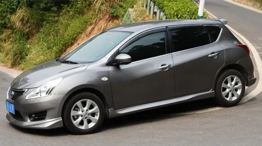 ABS Краски Автомобиля Заднее Крыло багажника выступ Спойлеры насадка для Nissan Tiida 2011 2012 2013