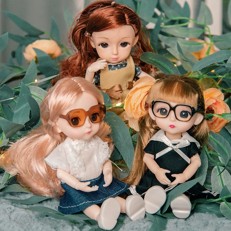 OB11 кукла аниме подвижные шарнирные BJD с очками &quotконский хвост&quot золотых волос