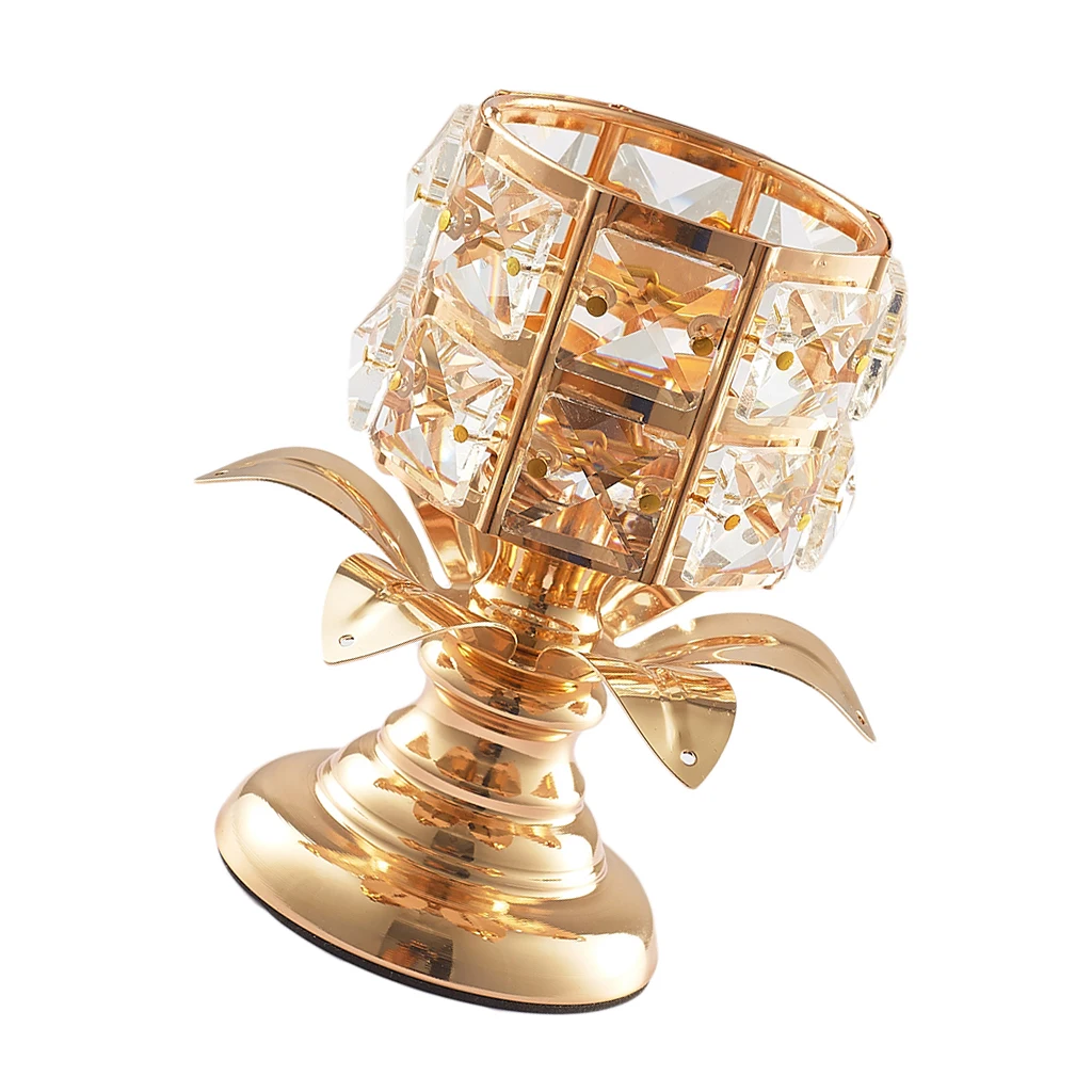 Хрустальный металический подсвечник обеденный журнальный столик центральная