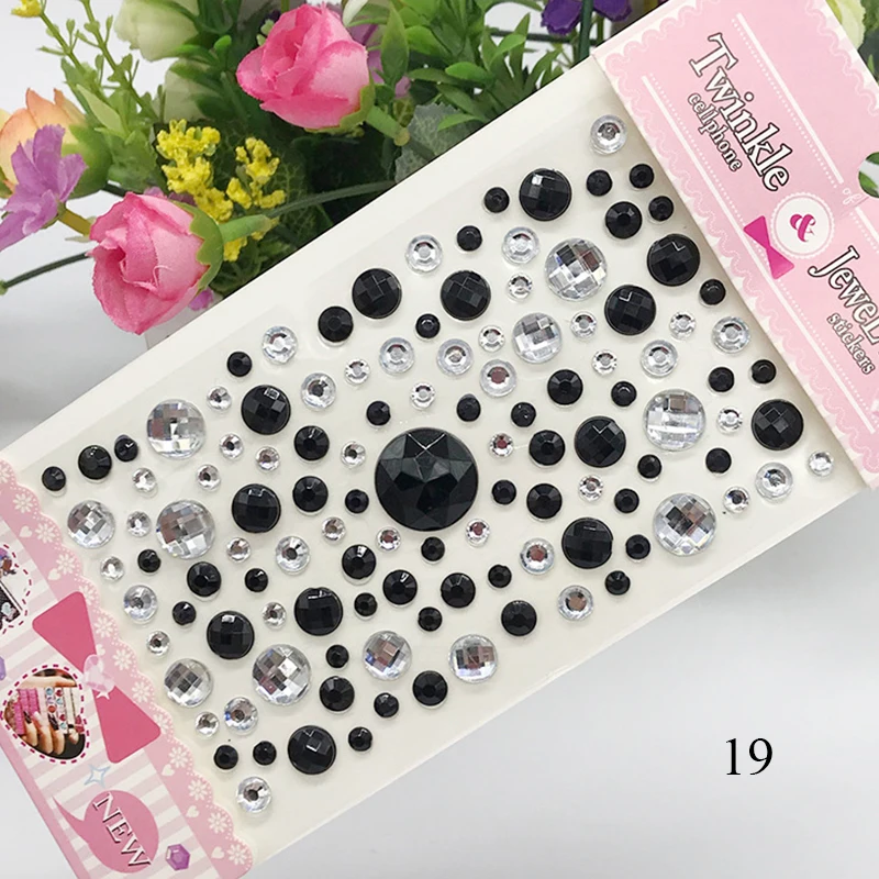 

1 PC Face Rhinestone Sticker 3D Diamond Self Adhesive DIY Beauty Scrapbooking Sticker Craft Gems Decoration Eyebrow Jewels