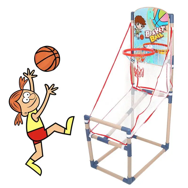 

Набор мини-баскетбольных обручей с 2 маленькими мячиками 12 см + насос для баскетбола для мальчиков, тренировочные аксессуары, аркадная игра ...