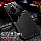 Чехол-накладка для xiaomi poco m3 pro, m3pro, 5g, 2021, 6,5 дюйма, поликарбонат, кожа, магнитный, противоударный