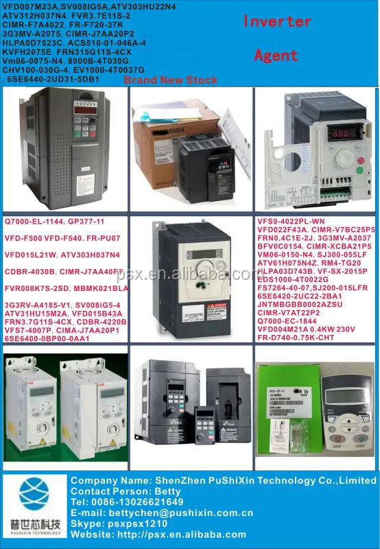 

TECO inverter 7200MA JNTMBGBB7R50AZ-1M 380V 5.5KW