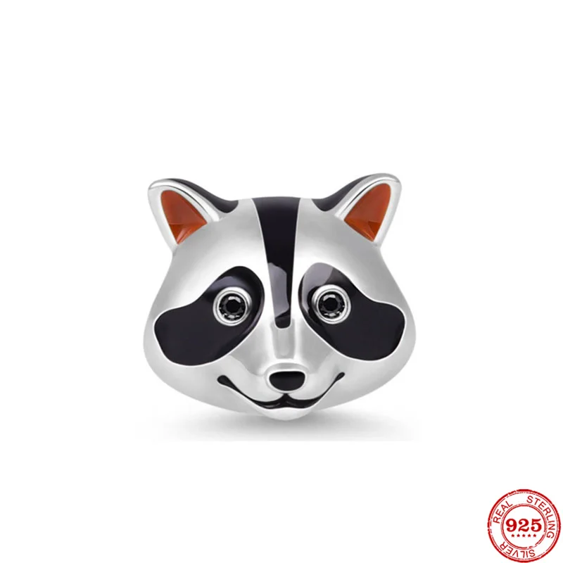 S925 енот колесо обозрения кролик Дьявол Сердце подходит для SilverPandora оригинальный