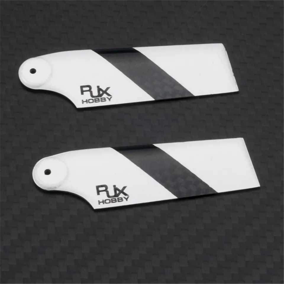 

RJXHobby Carbon Fiber 62mm Tail Rotor Blades Propeller for 450 RC Helicopter Aircraft Drone Kit Spare Parts Accessories