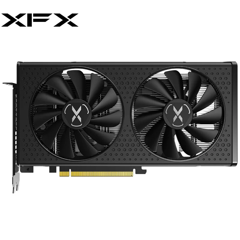 Игровая видеокарта XFX Radeon RX 6600XT совместимая с HDMI VR Ready AMD Eyefinity 2589 бит МГц |
