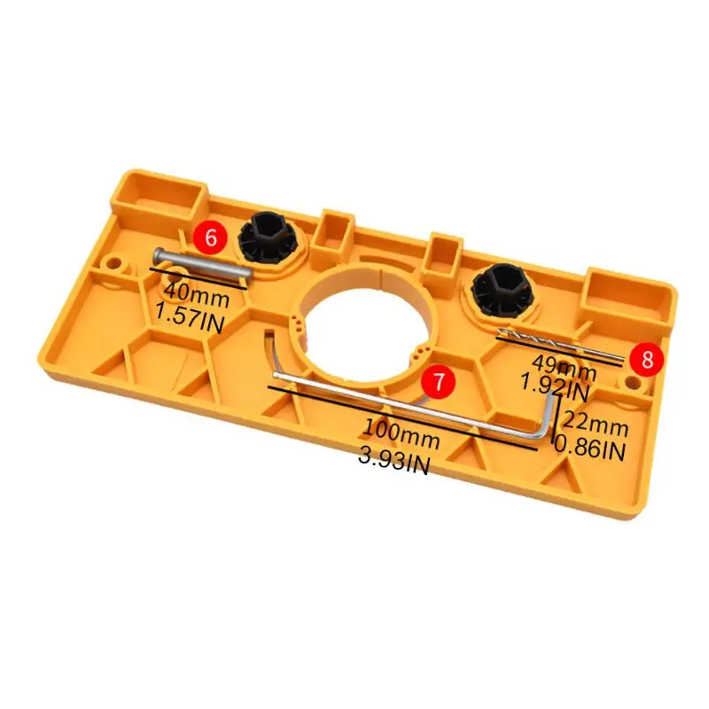 

35mm Hinge Jig Drilling Set Guide Door Hole Opner Puncher Locator Woodworking 11UA