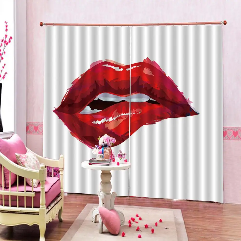 

3D Curtain Luxury Blackout Window Curtain Living Room romantic curtains for bedroom wedding room