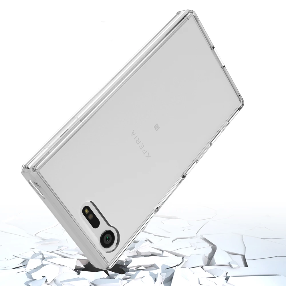 For Sony Xperia X Compact Acrylic + TPU Shockproof Transparent Armor Protective Back Cover Case |