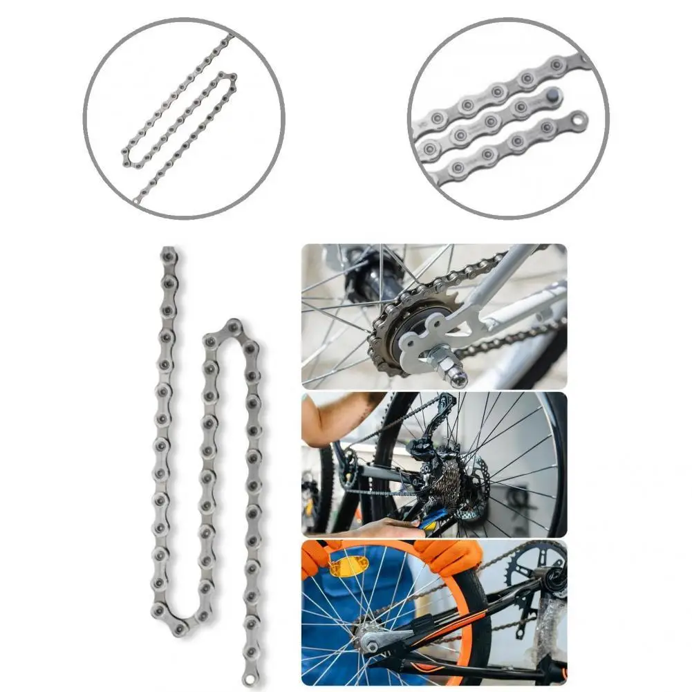 

Steel Bike Chain Hollow Pin Durable Long-Lasting Asymmetric Plate 11-Speed Bike Chain