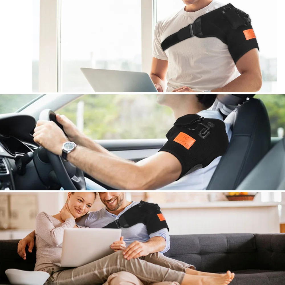 

Electric Heat Therapy Shoulder Brace Orthopedic Care Belt Pain Relief Back Support Dislocated Rehabilitation Sport Tendinitis
