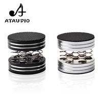 4pcs ataudio aluminium alloy shock spikes spring damping pad hifi audio stand feet speaker spike audio cd amplifier foot pad
