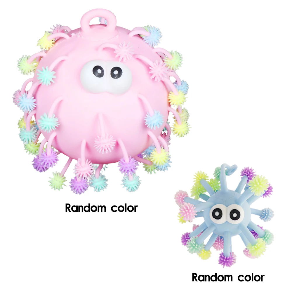 

Funny Decompression Toys Adults Kids Novelty Flash Sensory Fidget Rubber Toy 8inch