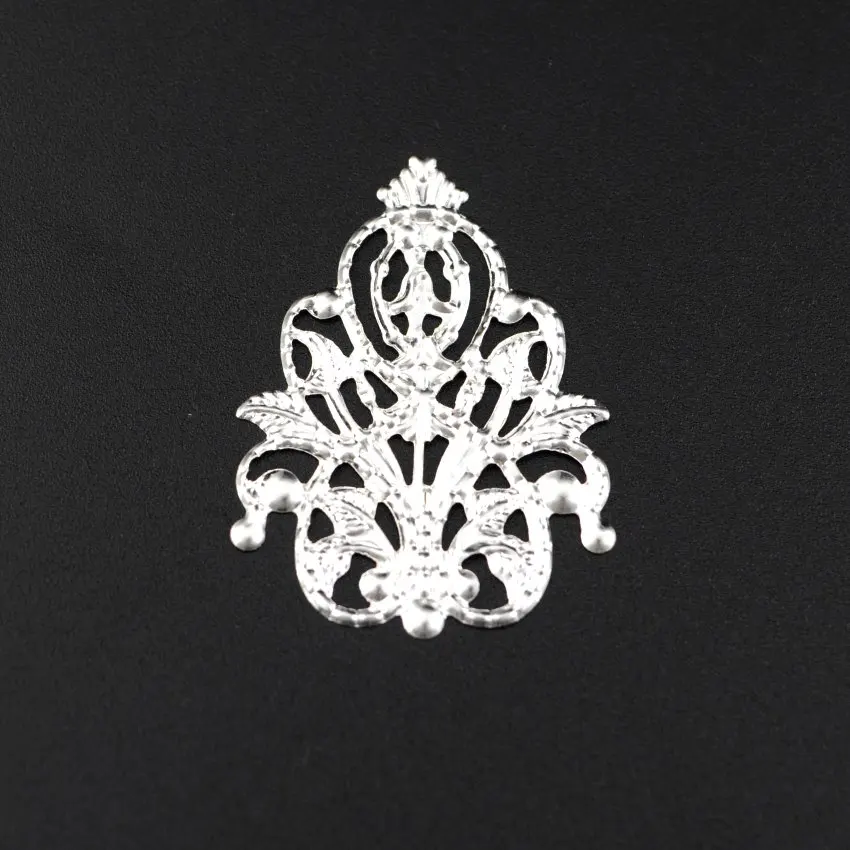 

20PCs Silver Color Mixed Metal Filigree Wraps Connectors Metal Crafts Gift Decoration DIY Jewelry