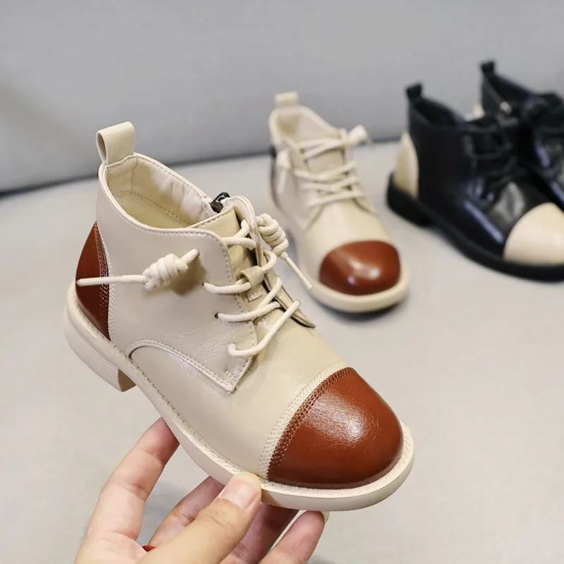 Новинка 2019 года сезон осень-зима детские ботинки Разноцветные Ботинки martin для