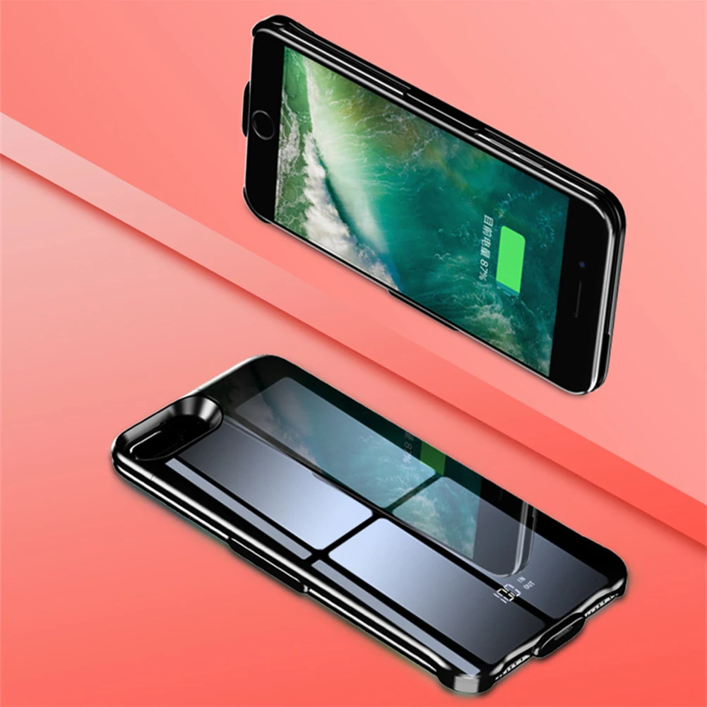 8000 мАч для Iphone 6 Plus 6s 7 8 чехол аккумулятора с цифровым дисплеем умный внешний