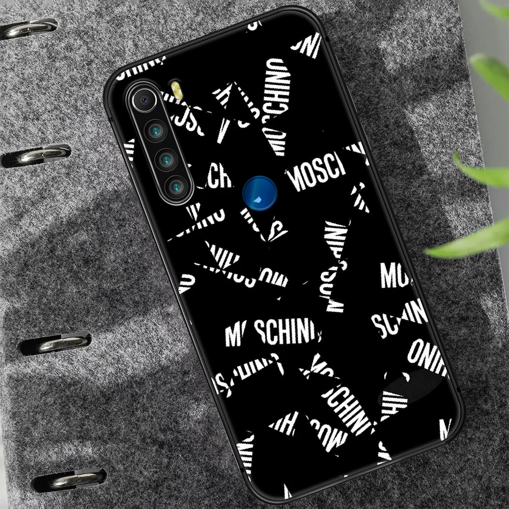 

luxury brand Phone Case Cover Hull For XIAOMI Redmi 7 7a 8 8a 9 10X NOTE 6 7 7s 8 8t 9 9s Pro Max black Back Luxury Bumper