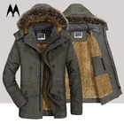 Парка, пальто, мужская, зимняя куртка, теплая Толстая ветрозащитная куртка с меховым воротником, парки с капюшоном, мужская одежда 2021 7XL, размера плюс