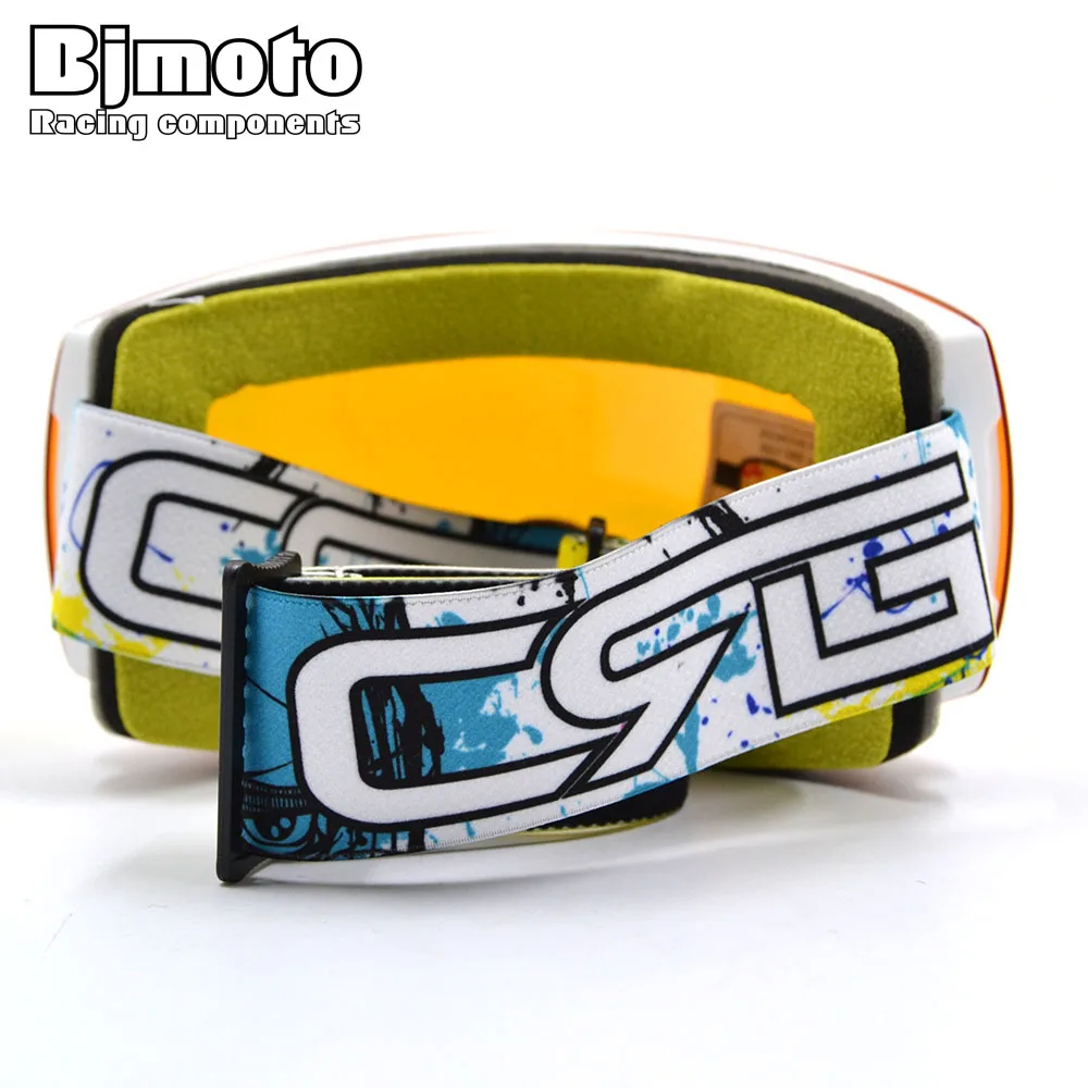 BJMOTO новые ветрозащитные очки, лыжные очки, защита UV400, пылезащитные снежные очки для мужчин и женщин, мотоциклетные лыжные очки для сноуборда и лыж