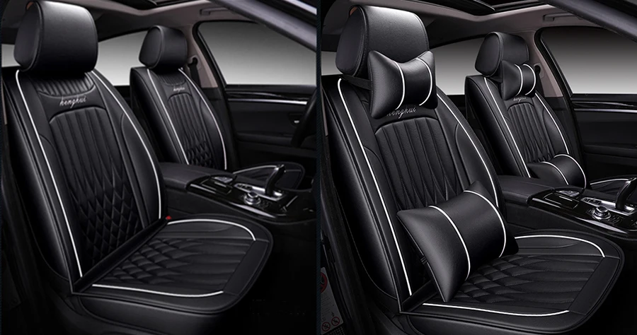 Кожаный чехол на 5 сидений автомобиля для Geely Atlas Emgrand X7 EC7 GX FE1 boyue mk все модели автомобильные аксессуары