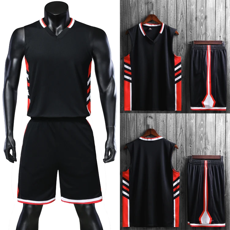 Black High Quality USA Men Basketball Jerseys Shorts With Side pockets, Basketball Jersey college tracksuits, Team Custom Uniform kit - Цвет: Black