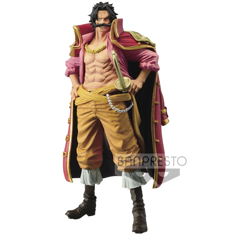

Bandai Genuine Hand-run Glasses Factory Pirate Group KOA Art King Gore D Roger Young Version 15CM Anime Character