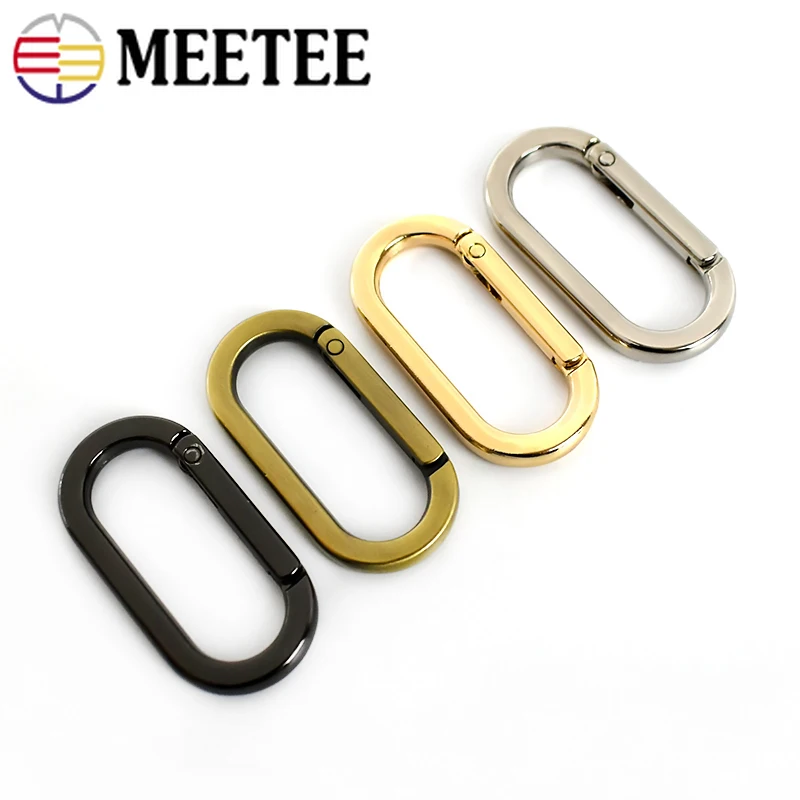 5/10 шт весеннее овальное кольцо открывающийся брелок кожаная сумка ремень с