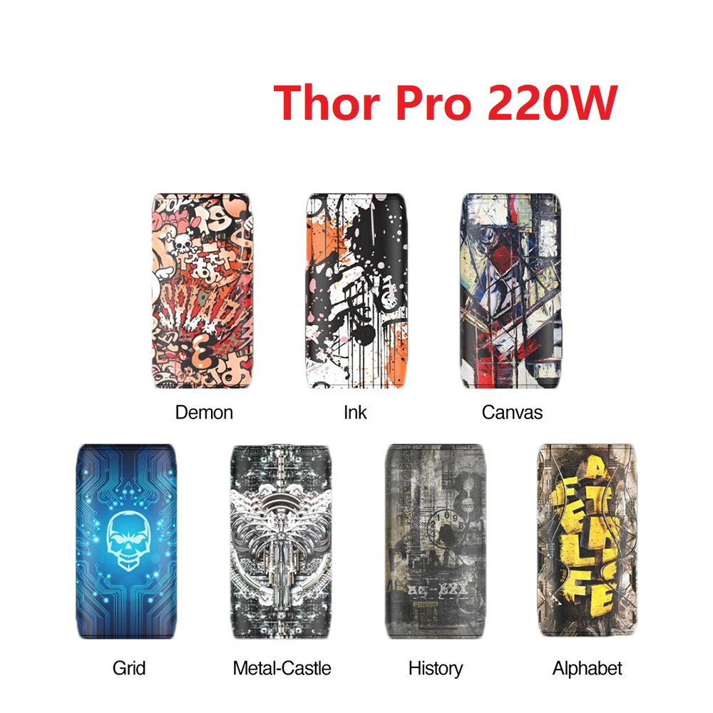Heavengifts моды для Think Vape Thor Pro 220 Вт TC коробка мод против Think Vape Thor 200 Вт TC коробка мод с привлекательными узорами Vape мод