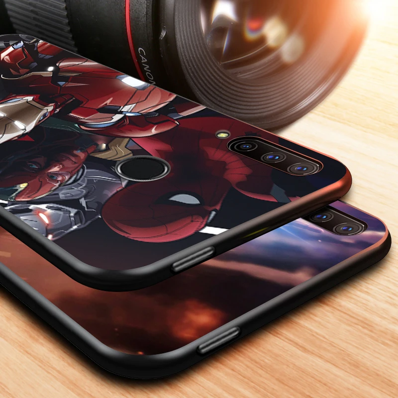 

Cool Iron Man Marvel Soft TPU For Huawei Honor V30 30 X10 30i 10X 30S 20S View 20 V20 Pro Plus Lite RU Black Phone Case