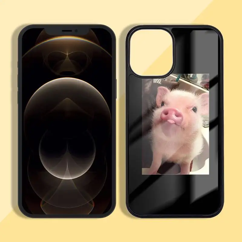 

Funny Cartoon Pig Phone Case Silicone TPU+PC For iPhone 11 12 mini Pro MAX 5 6 7 8 Plus Samsung Note20 10 Plus S7 8