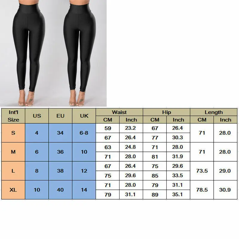 Spring Winter Womens Leggings Fashion High Waist Gym Sportswear Solid Color Pants Casual Slim Running Training Fitness | Женская одежда