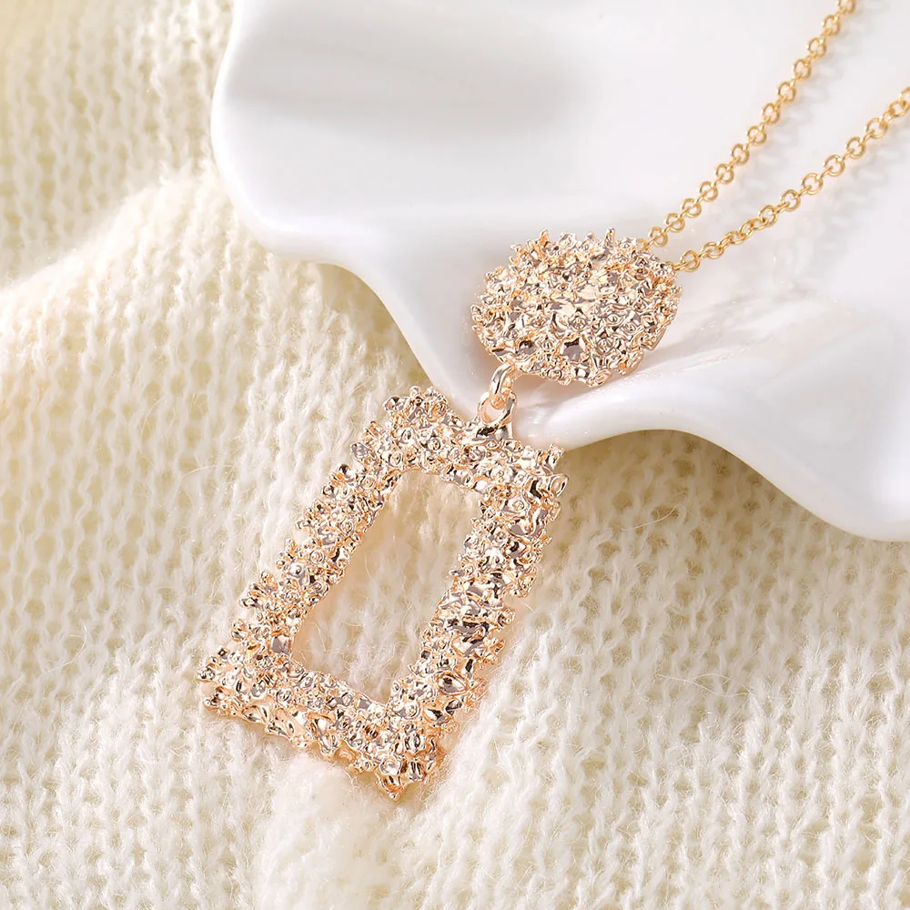 ALIUTOM 2020 модное массивное ожерелье для женщин Золотая цепочка металлическое