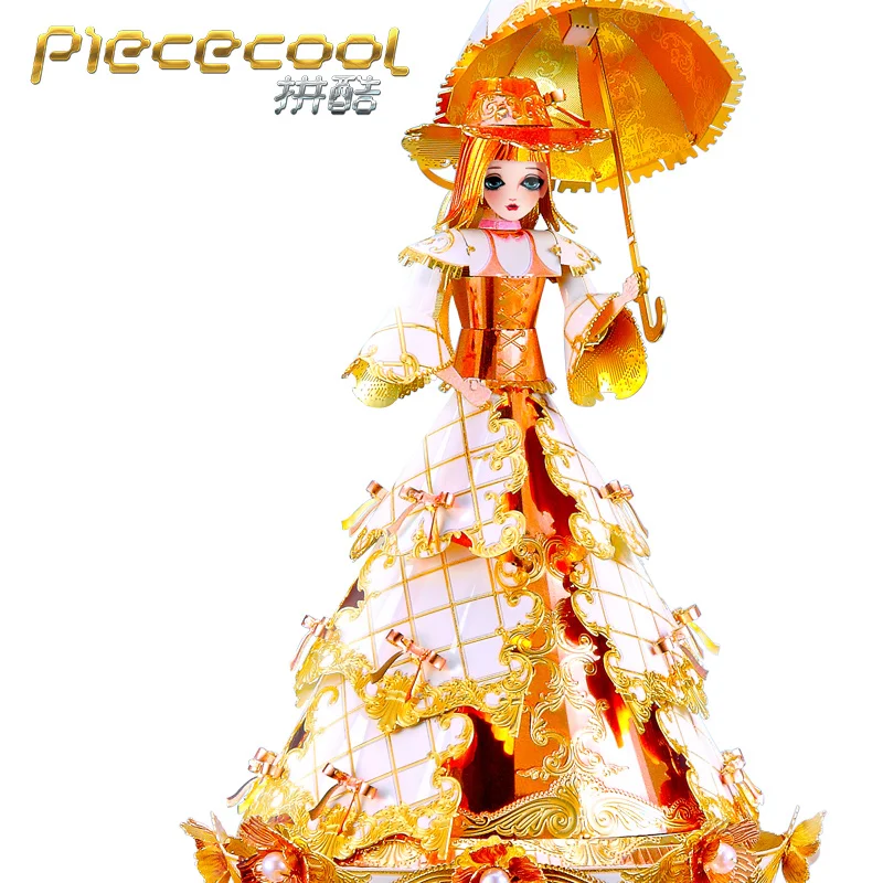 Металлический 3D пазл Piececool музыкальная шкатулка принцессы Jas наборы моделей