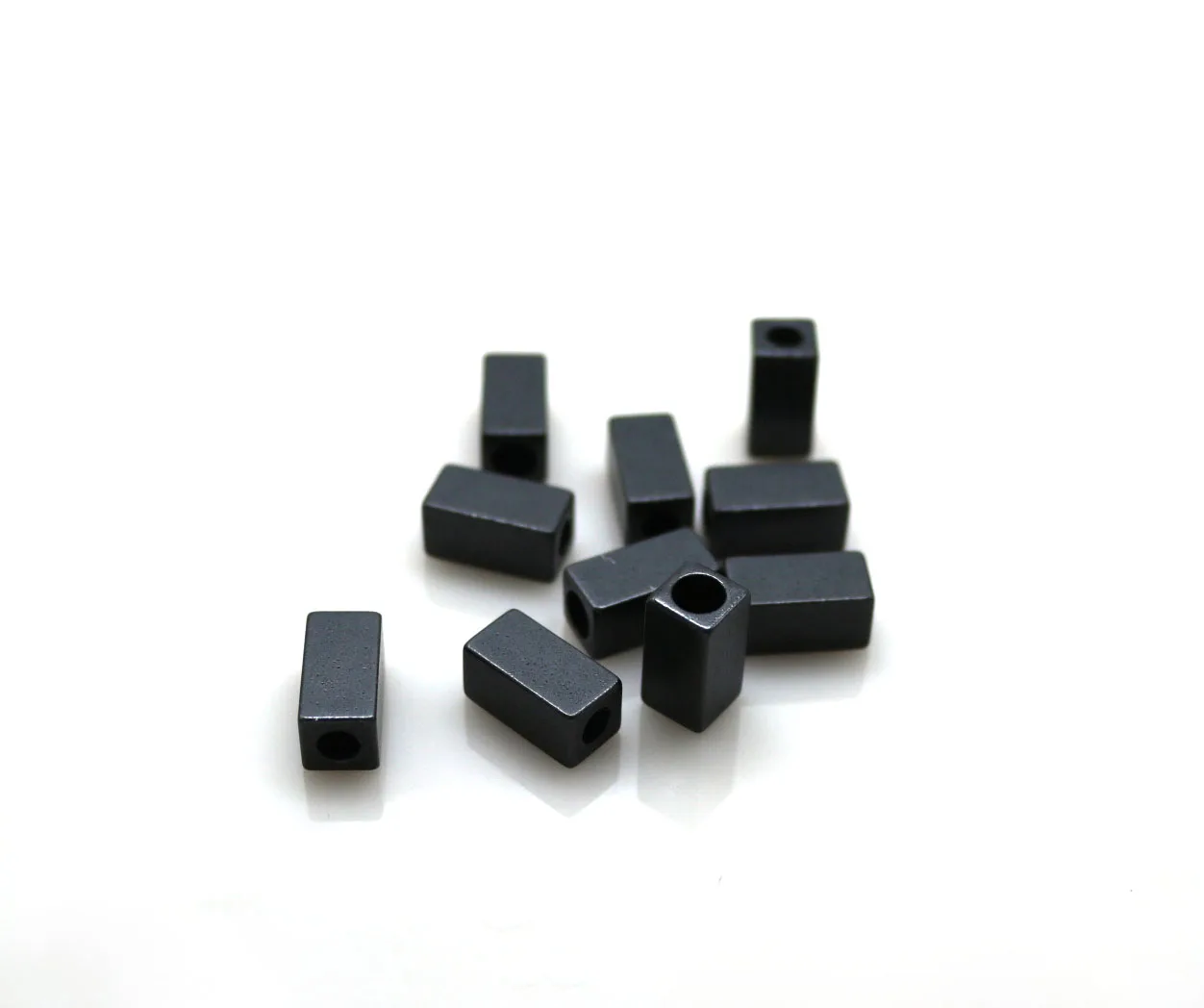 50 шт./лот 14*7 мм черная заглушка для колокольчика металлические концы шнура