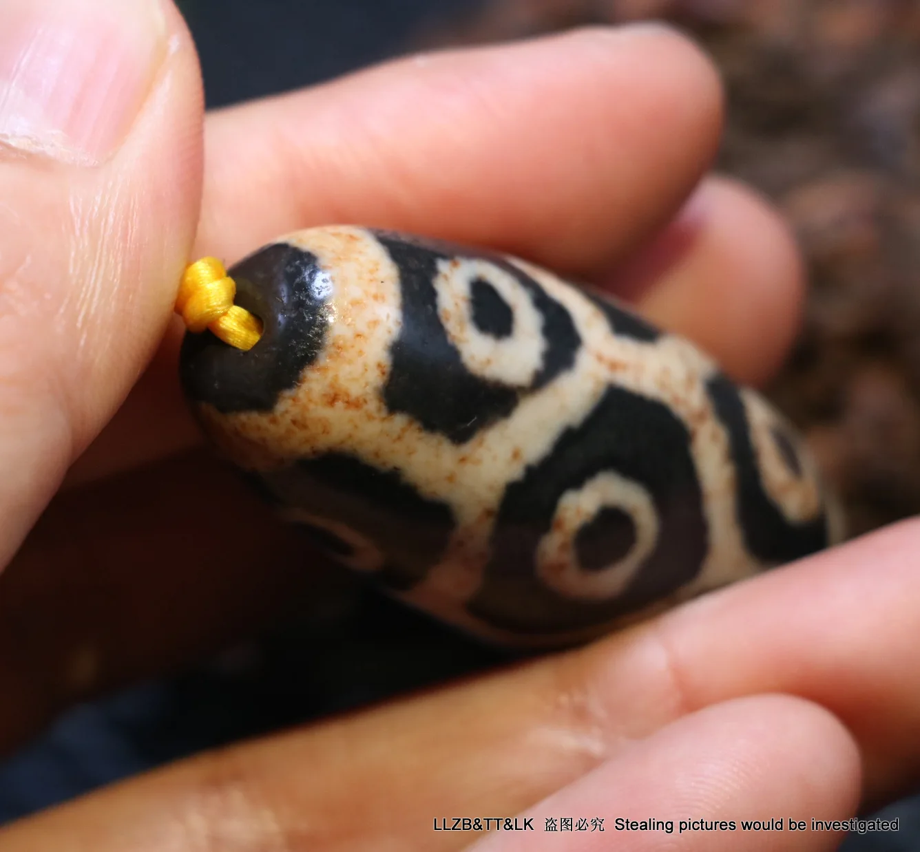 Мощный тибетский старый агат 9 глаз долговечность безымянный ш бусины дзи амулет