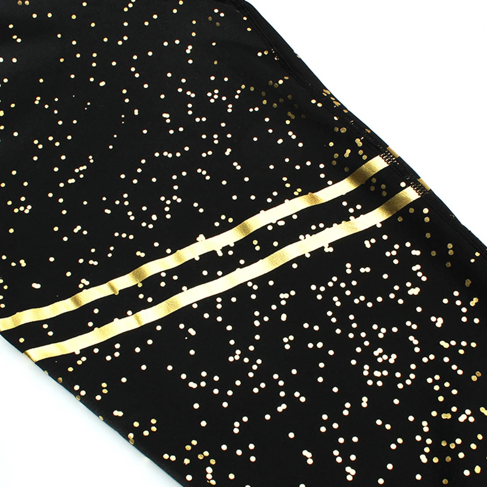 

Fashion Women Elastic Band Dot Sequins Slim High Waist Hip Lift Yoga Leggings Skinny Pants Outdoor Sport Trousers