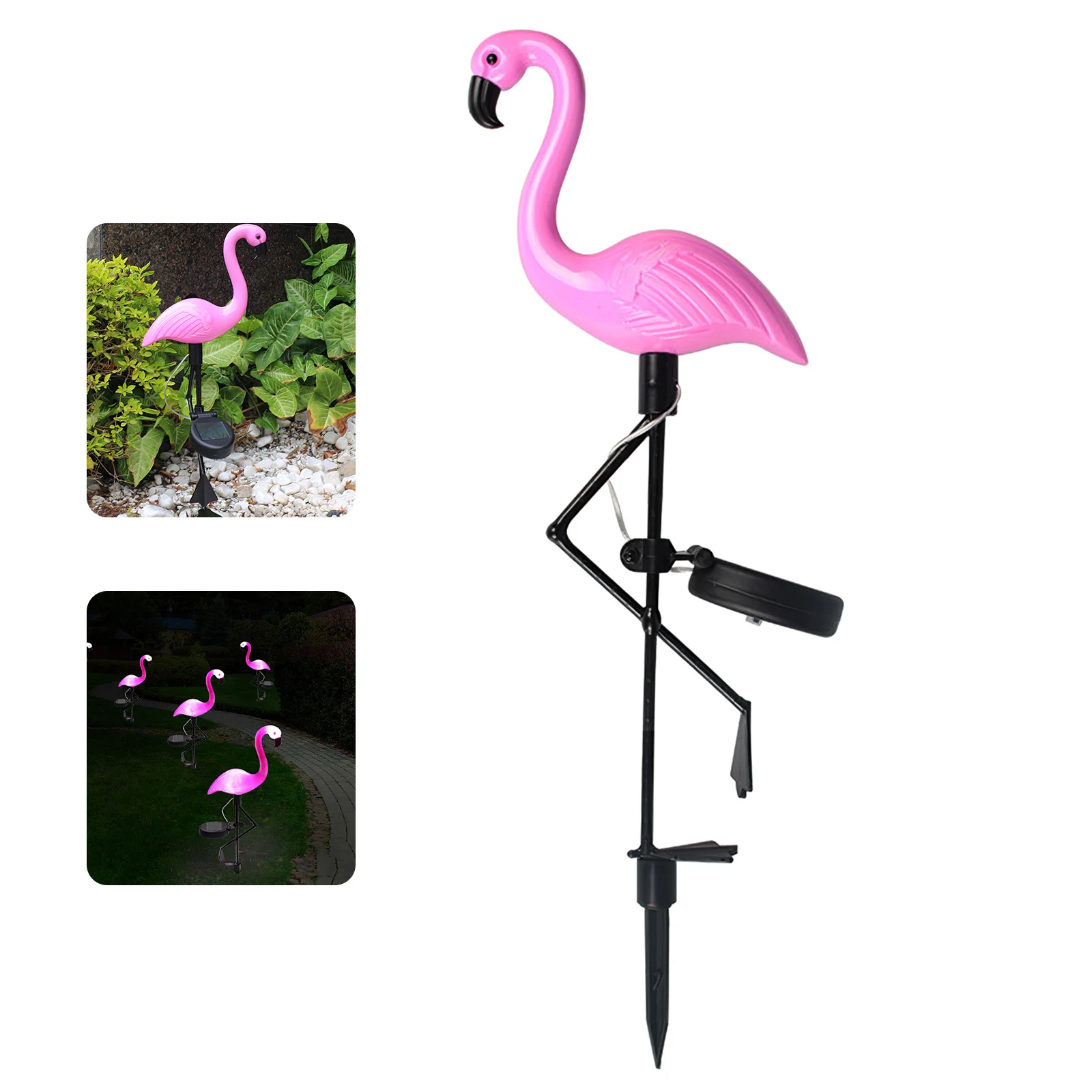 

Flamingo Solar Light Outdoor LED Lawn Lamp Fence Courtyard Solar Garden Lights Waterproof Outside Landscape Lighting Yard Decor